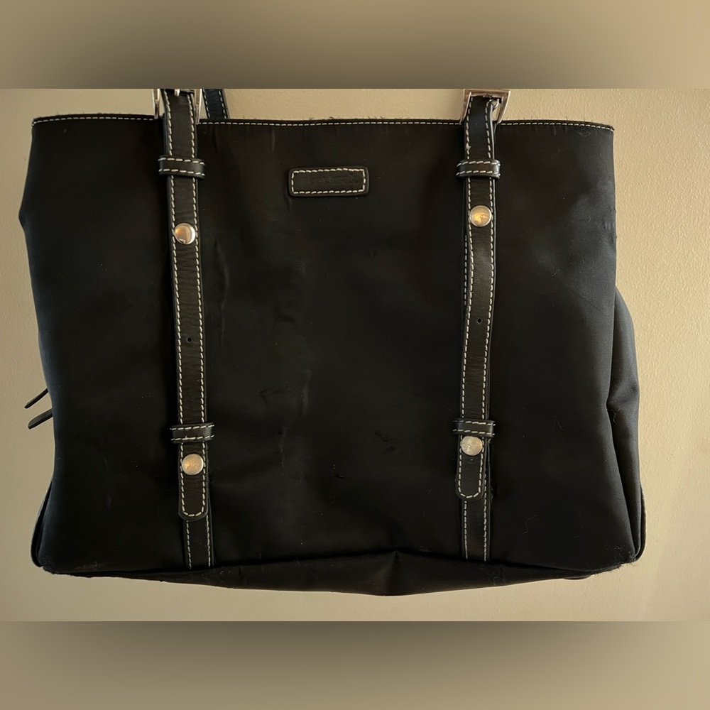 Storksak Gigi Diaper bag in black nylon - Picture 4 of 16